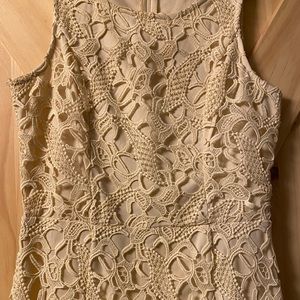 Lulu’s Cream Lace Dress. Size Small.